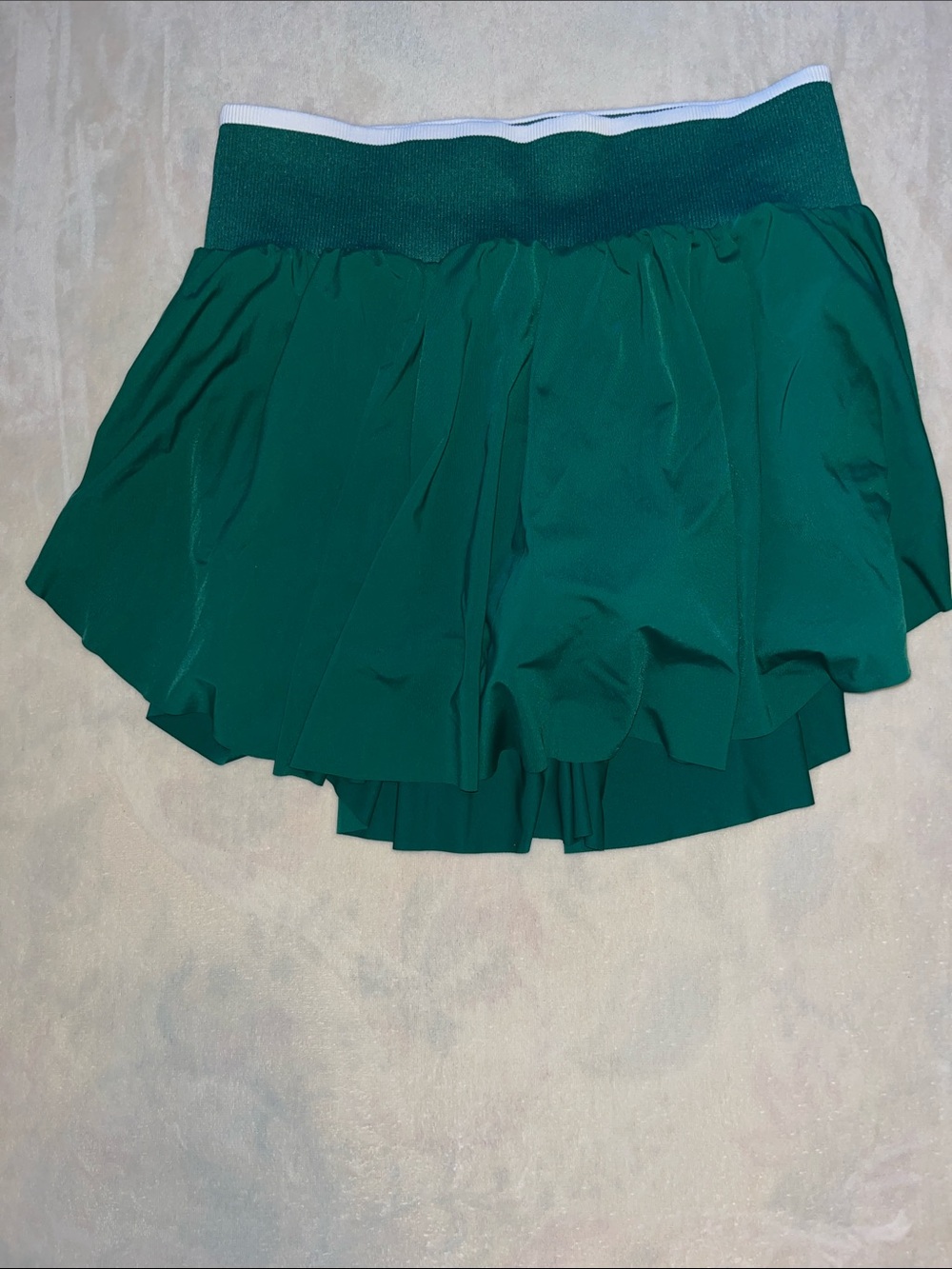 all in motion Emerald Green Flared Skater Skirt with Elastic Waistband